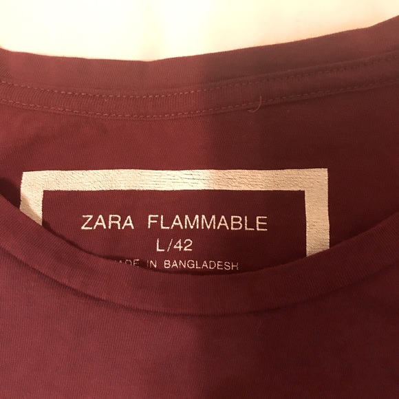 Zara Red Tee Shirt (bundle only) - Picture 3 of 5
